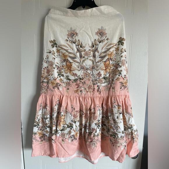 Coquette House of Harlow Skirt Painterly Floral Romantic - Picture 2 of 16